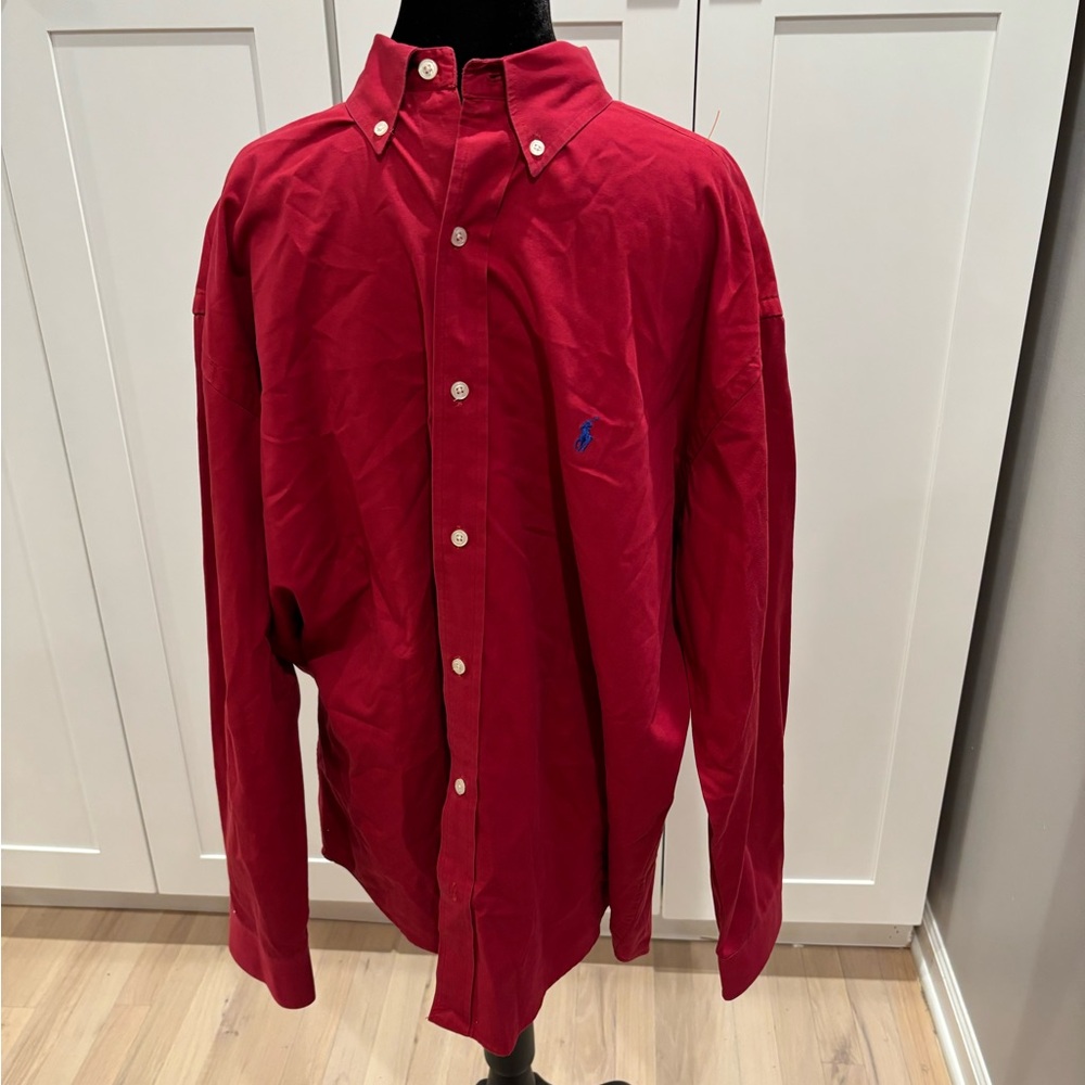Men's Red Polo by Ralph Lauren Jacket